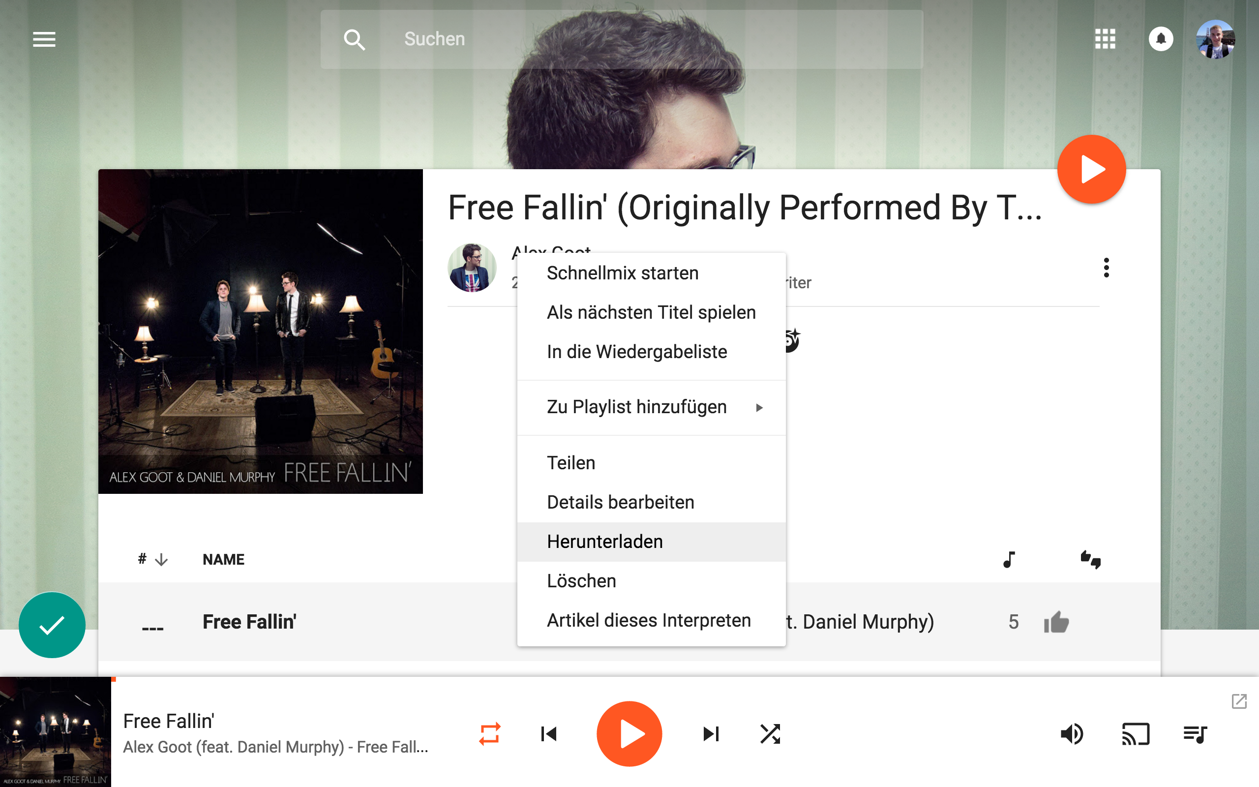 Musik (MP3) in Google Play Music (Web) herunterladen