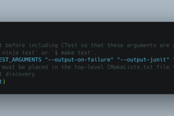 Set CTest arguments from CMake (Code Snippet).
